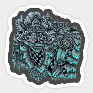 Balinese Mask Sticker